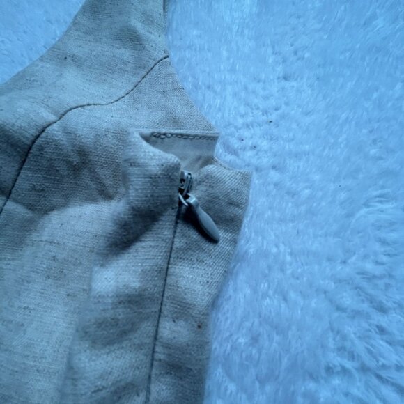 Banana Republic Womens Linen Blend Wide-Leg Sleeveless Jumpsuit 10 Beige New - Picture 5 of 13